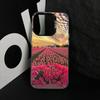 Super Beautiful Tulip Phone Case For iPhone 17,16,15,14,13,12,11 Plus,Pro Max,XS,Colored Silver Plated Inside Cover