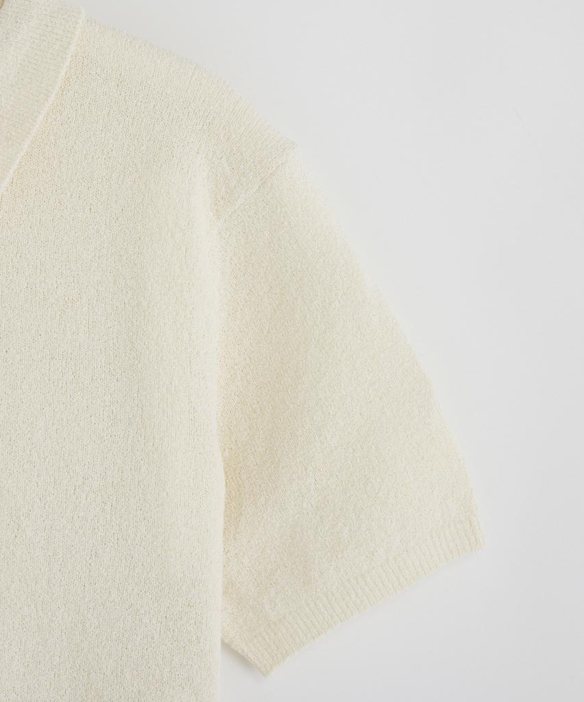 STCO Diems Cool Touch Boucle Short Sleeve Knit_White (Oversized)_Dktxb05Osw