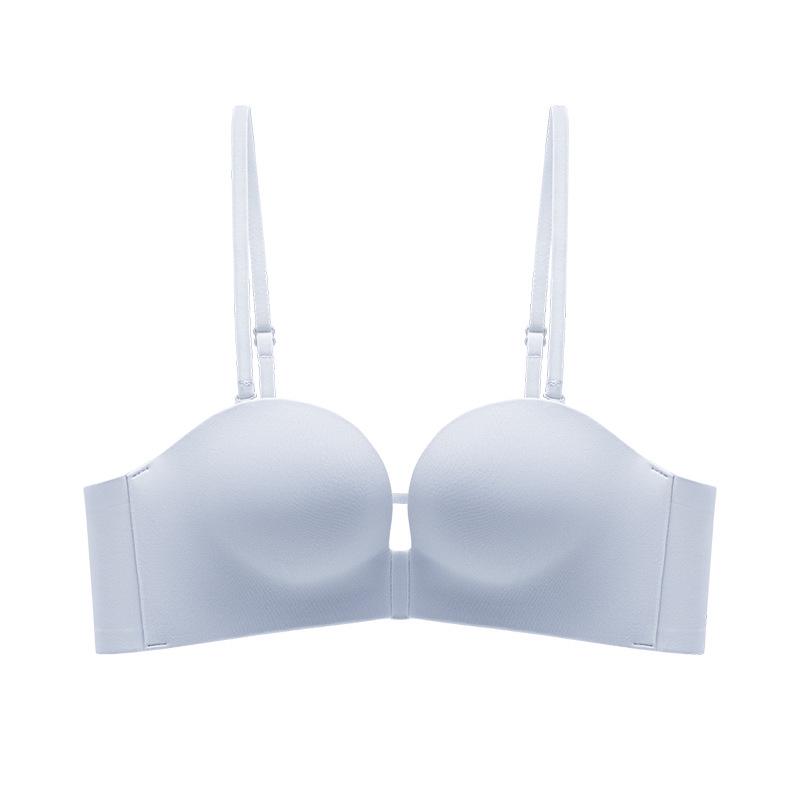 Seamless Push-Up Strapless Bra for Women with Small Chest - Sexy Cross Back, Wireless Side Support