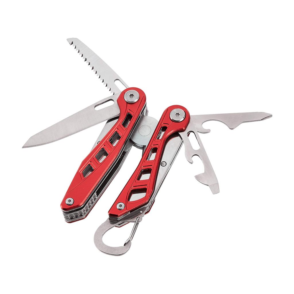 Amazon Basics 8-in-1 Multi-Tool with Nylon Case, Red
