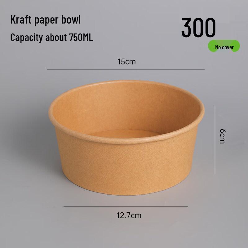 

Disposable Kraft Paper Takeaway Bowls