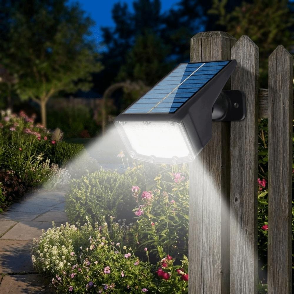 Adjustable Solar Flood Wall Lamp Solar Powered Landscape Spotlights Solar Panel Lights  Outdoor