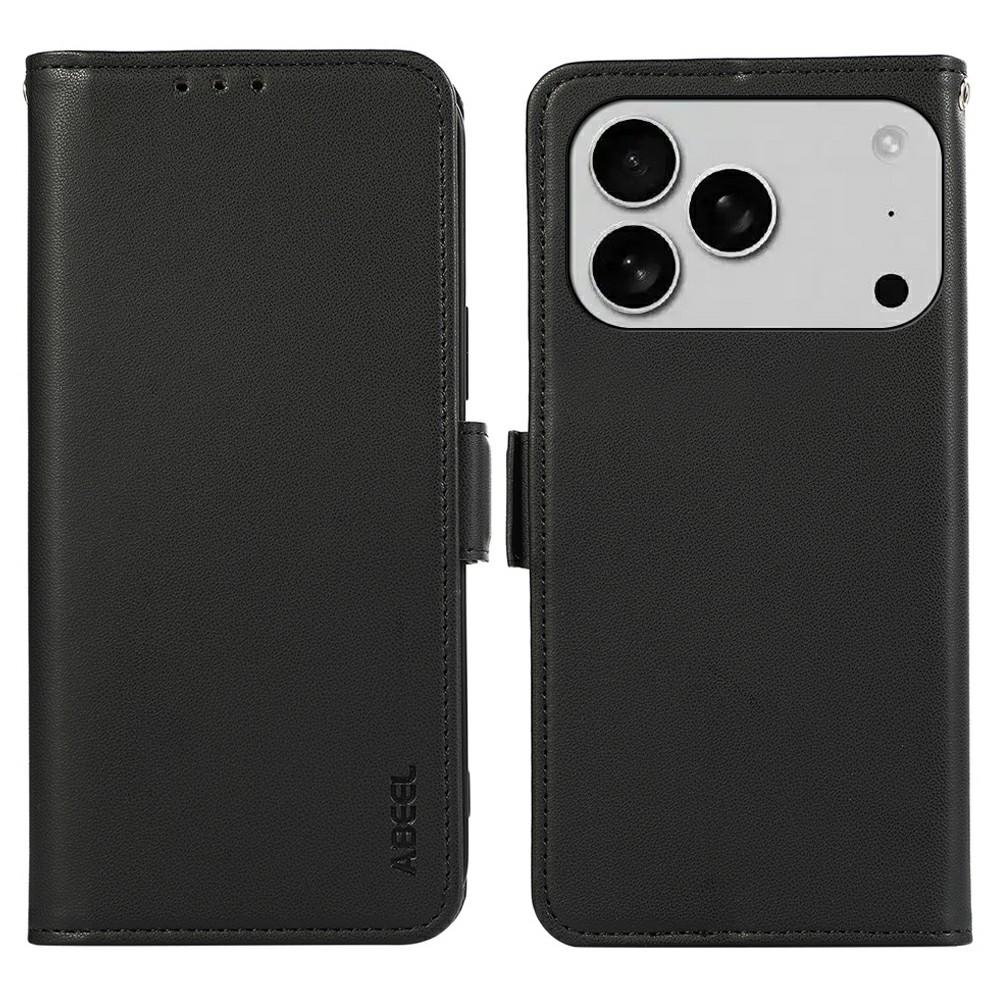 ABEEL For iPhone 17 Pro Max Case Leather Phone Cover with RFID Blocking Wallet