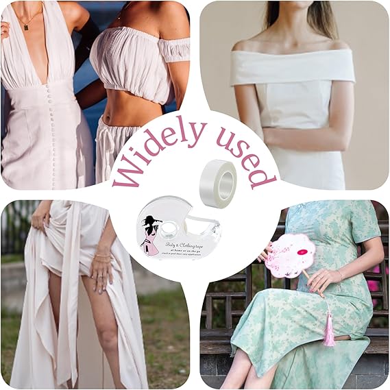 5 Meters Double Sided Adhesive Safe Body Tape Clothing Clear Lingerie Bra Strip Medical Waterproof Tape