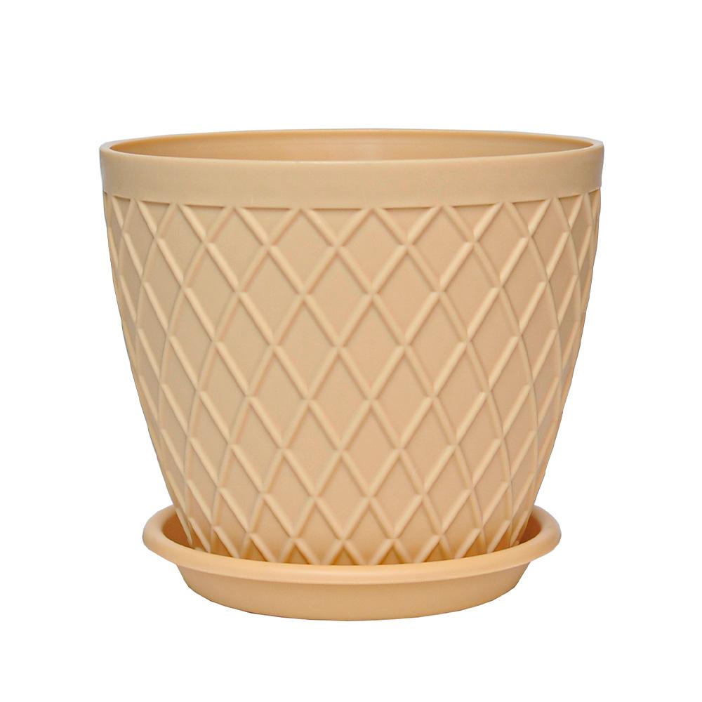 High Quality Indoor Outdoor Polychrome Small Plastic PP Flower Pots for Apartments & Hotels