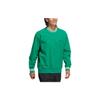 Adidas Originals Ss24 Rolling Links Series Logo Sport Stripe Long Sleeve Sweatshirt Men Sweatshirt Smoke-Green JE9340