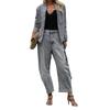 Damen Streetwear-Set im europäischen & amerikanischen Stil: Schmale Jeansjacke & Hose