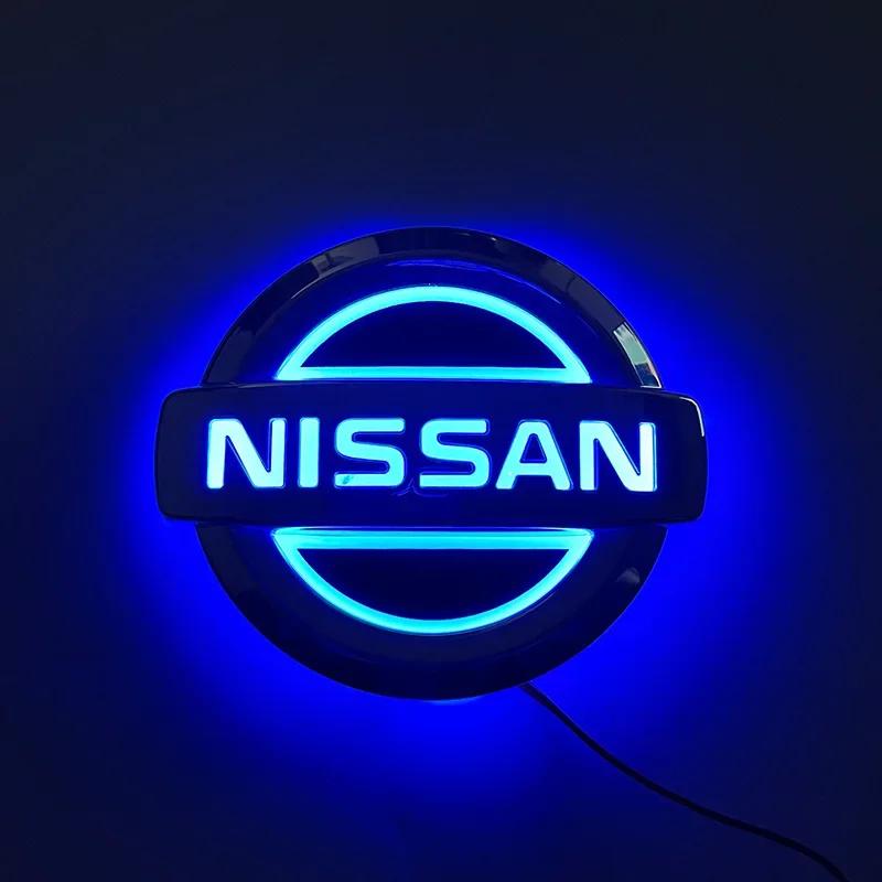 5D Led Light Car Rear Logo Emblem 10.6cm 11.7cm Badge for Nissan Sylphy N7 Qashqai Teana Note Navara Juke Patrol X-trail Murano