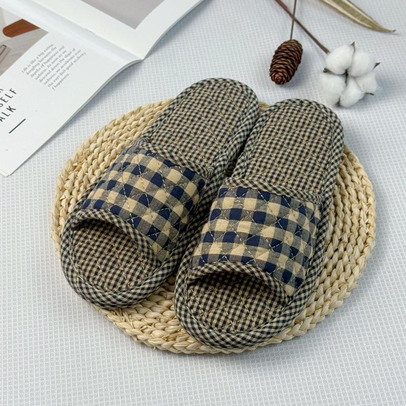 Artistic Unisex Korean Style Indoor Slippers with Cloth Soles