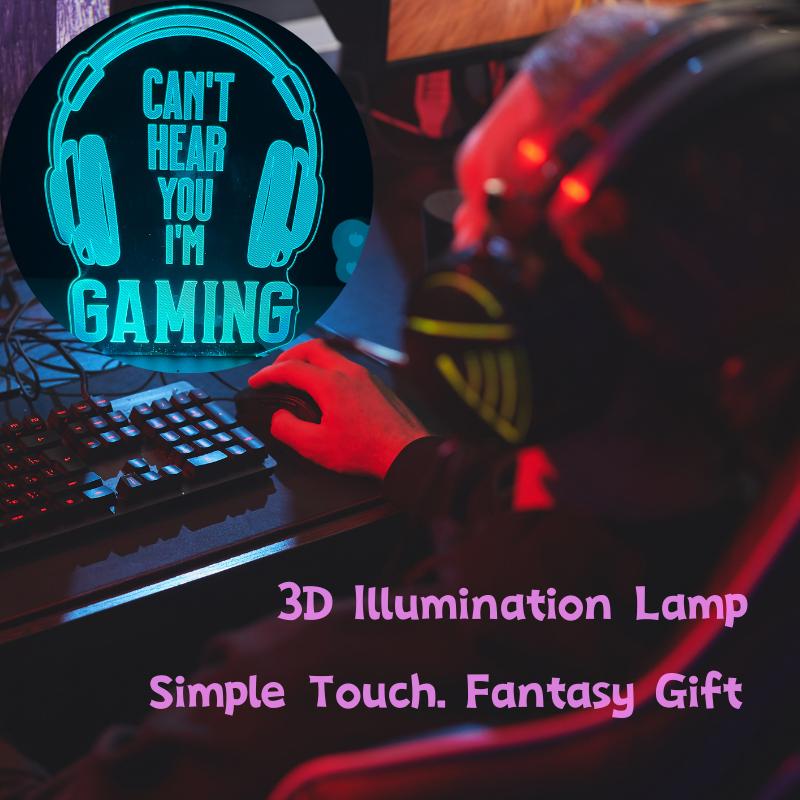 USB With cable touch 7 colors 3d night light restaurant bar illusion desktop music acrylic decorative bedside small table lamps