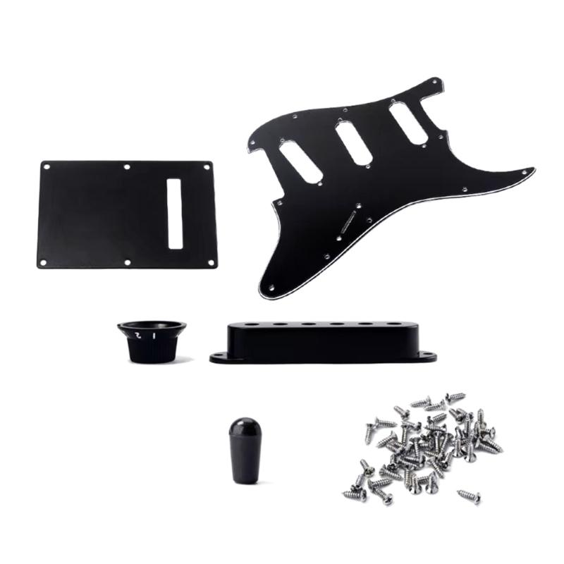 Stable PVC Pickguard Set Scratch Plate Guitar Accessory Scratch Plate Suitable for Electric Guitar Enthusiasts