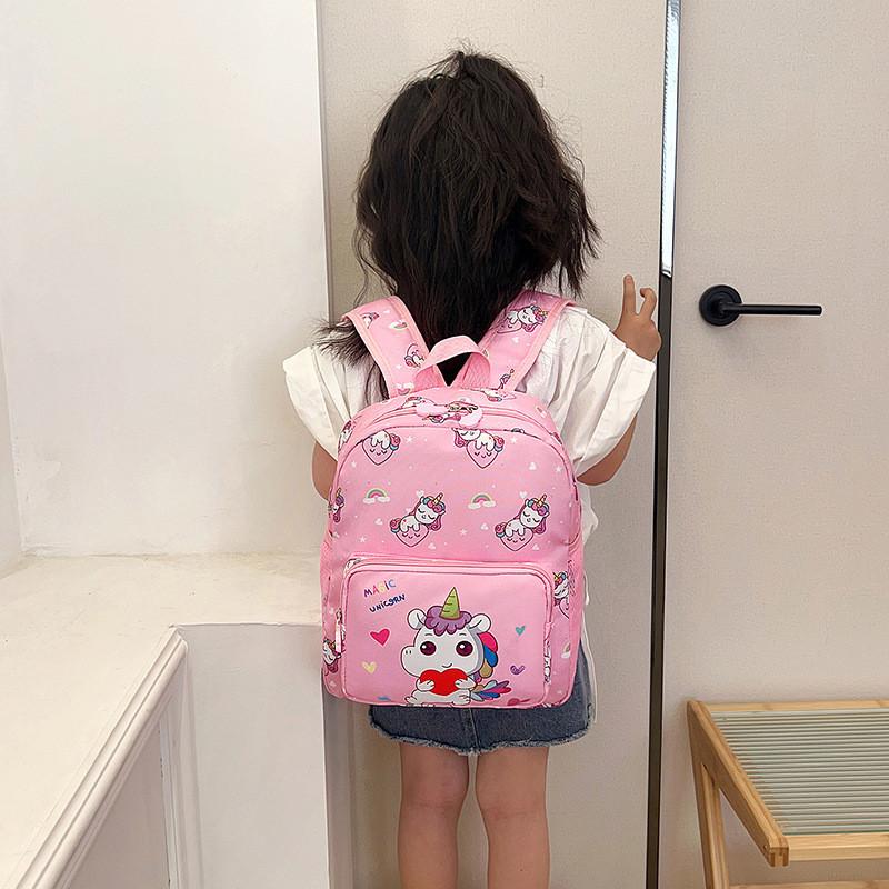 Adorable Cartoon Kids Backpack Fashionable Lightweight Nylon Animal Design