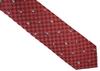 SIMON CARTER Panda Gingham Check Silk Tie (Antique Red)