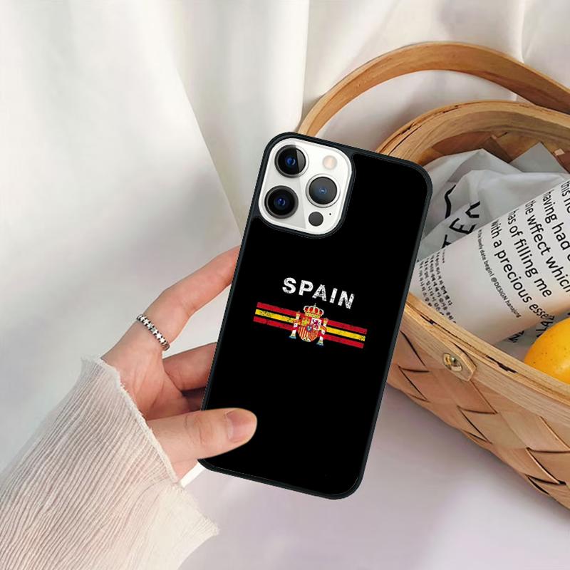 Spain Flag Phone Case For iPhone 17 Air 16 15 14 11 12 13 Pro  MAX Plus coque Cover Shell