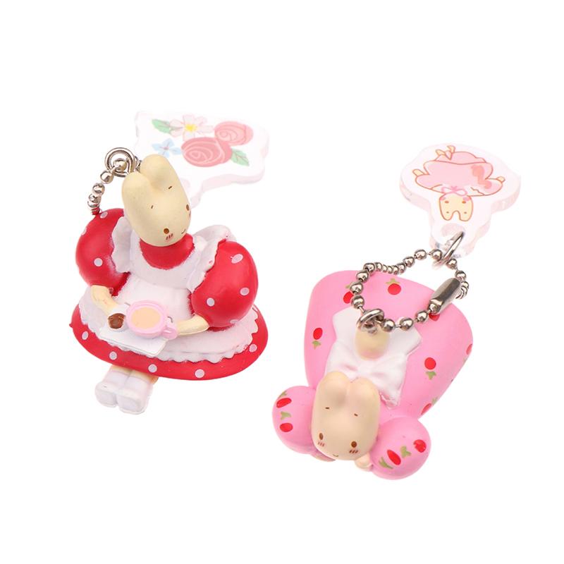 8Pcs  Rabbit Pendant Keychain Blind Box Egg Capsule Cartoon Key Pendant Children'S Toys