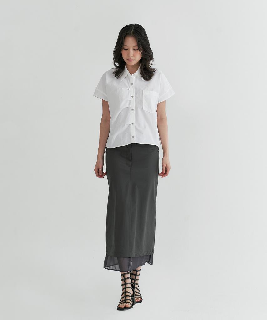 Peulleio 193 Skirt_Dark Gray