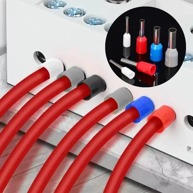 Elektrische Drahtendhülsen Isolierte Kabel-Pin-Endklemmen Kupfer Crimpklemmen Verbinder Einadrige Hülsen