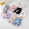 Winter thermal gloves ladies cute student five-finger gloves winter cold-proof split-finger gloves