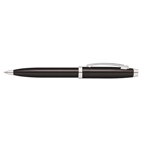 Sheaffer 100 Black Lacquer/Chrome Plated Pen (Ballpoint)