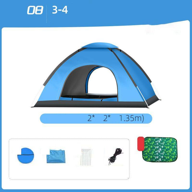Tent Outdoor Automatic 3-4 People Household Sunscreen and Insect-proof Indoor Small House Adult Children's Tent