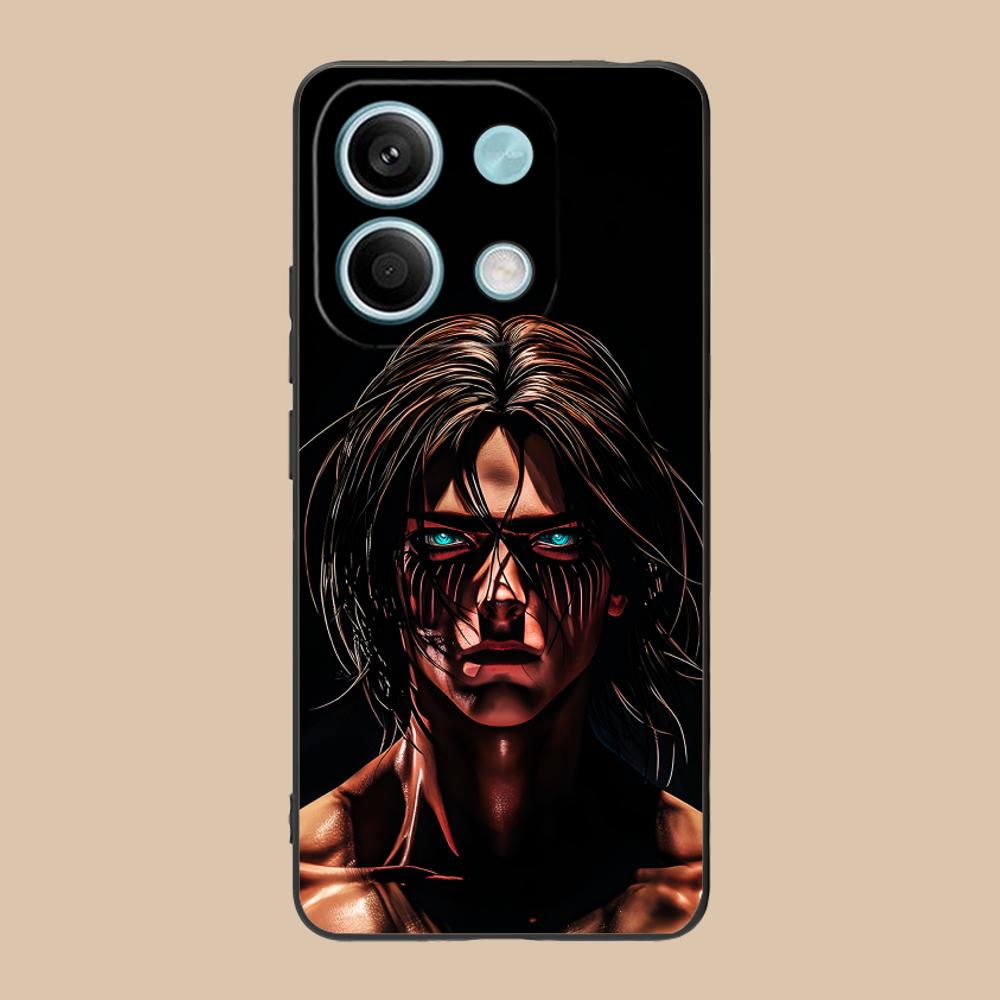 AOT Eren Yeager Matte TPU Mobile Phone Case for POCO M7 M6 M5 M4 M3 X7 X6 X5 X4 X3 Pro GT 5G Colorful Printing Cover