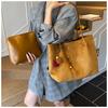 New Suede Commuter Large Capacity Tote Bag 2025 Women's Casual Simple Versatile Ins Shoulder Bag