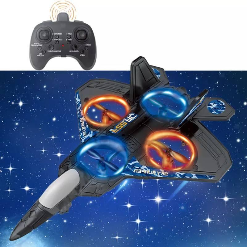 6 Channel Rc Aircraft Stunt Radio Control Plane Jet Fighter Ready To Fly Toy