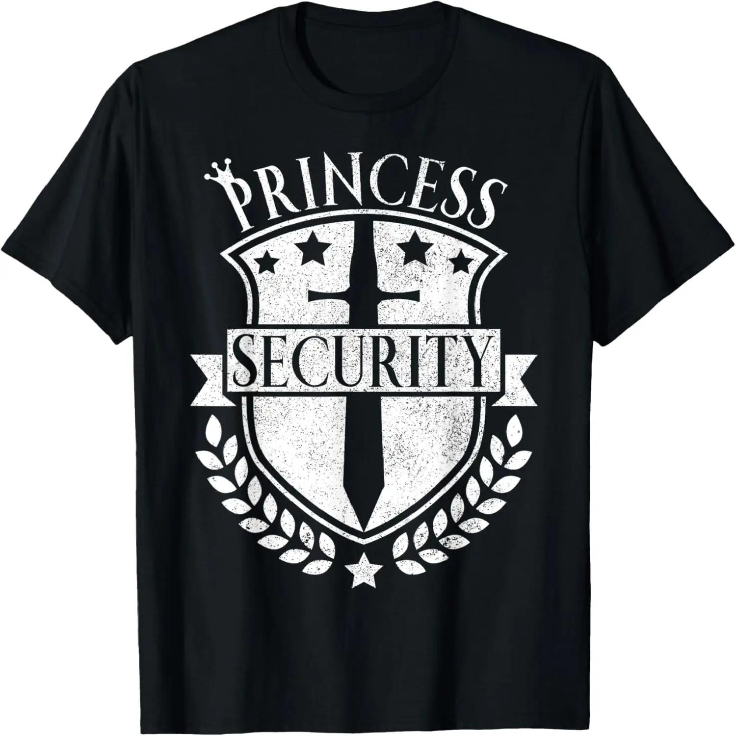 Mens Princess Security Outfit Bday Princess Security Costume T-Shirt S чёрный