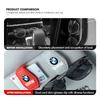 ADZW9 Magnetic Leather Eyeglass Hanger Clip Universal Sunglasses Holder For BMW X3 X5 M5 M3 E46 E90 E60 F10 E39 F30 E36 G30 E87 E70