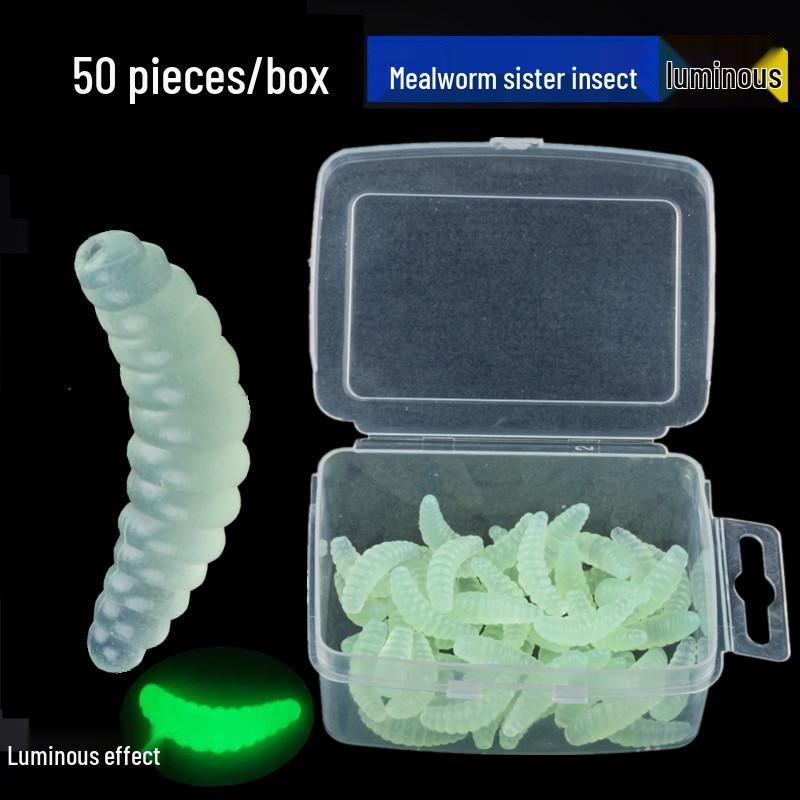 Fishing Lure: Soft Bait for Small Fish Like Qiaozui, Xiaoji, and Li Bread Red Worm Bait.