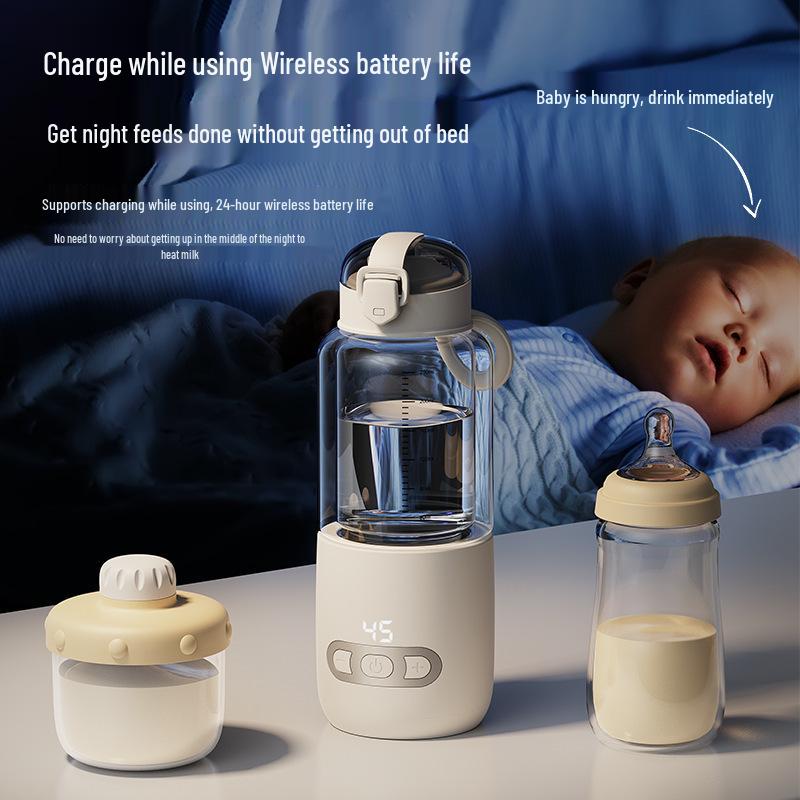 Bao Di Ni Portable Wireless Baby Formula Kettle - Constant Temperature Water & Mixing Cup