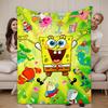 Throw Blankets for Beds Kawaii S-Spongebob All year Blanket Bedspread on the Bed Bedspreads and Coverlets Camping Anime Sofa Nap