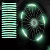 20PCS Car Wheel Stickers Reflective Night Safety Warning Tape Waterproof Scratch-Resistant Rim Decals for Cars Motorcycles Bicycles