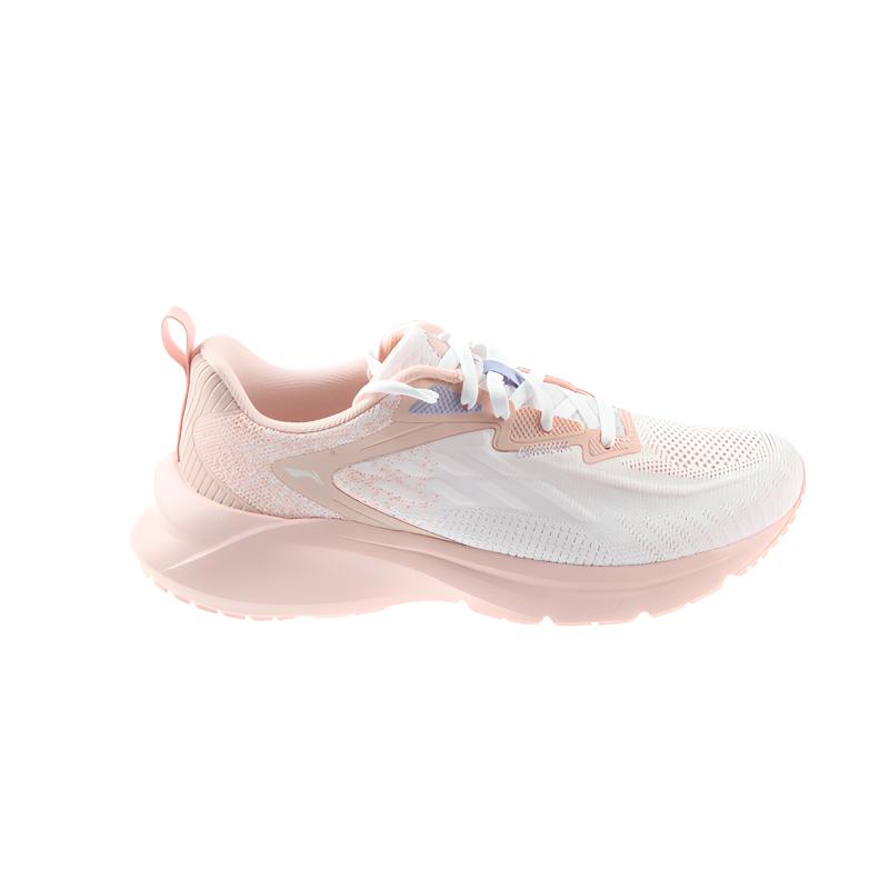 Women's Sneakers Li-Ning Li Ning Cushioning Abrasion Resistant Low top Casual Shoes Women's Pink White
