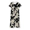 Summer Dress Women's Long Boho Beach Dress Elegant Maxi Dress V-Neck Short Sleeve Summer Tunic Dress Light Airy