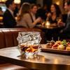 Storm Whiskey Glass with Wave Texture 320ml Spirits Tumbler for Bourbon Cocktails Lead-Free Iced Drink Glass Elegant Home Bar Gift