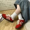 Autumn new women's shoes retro casual versatile white shoes 5605