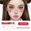 Christmas Tattoo Stickers: Easy-to-Remove Temporary Makeup Tattoos with Tree, Reindeer, and Snowflake Designs.