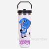 30Oz Anime K-Pop Large Capacity Portable Car Cup Stainless Steel Thermos Cup with Straw Handle Travel Sports Water Bottle Vacuum Flask