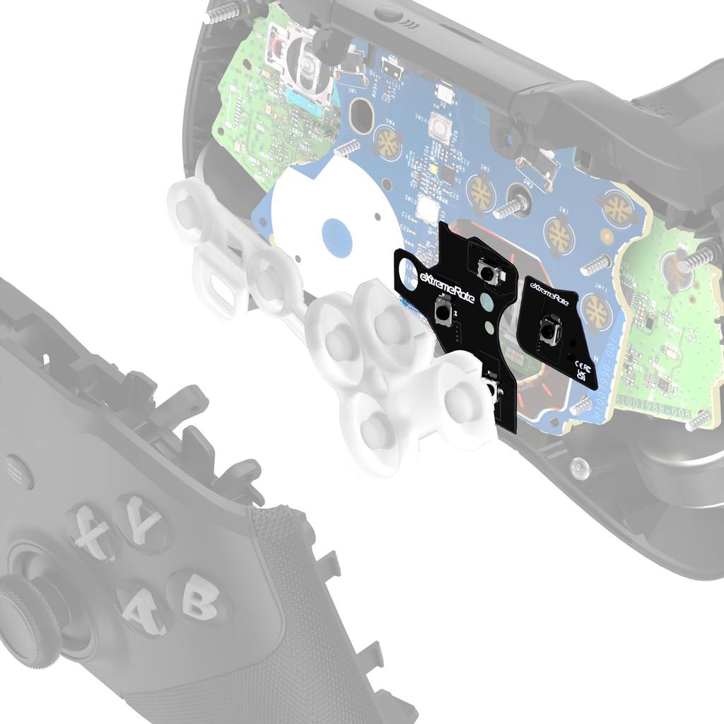 eXtremeRate ABXY Click Kit for Xbox Elite Series 2 Controllers Custom ABXY Button Set with Clicks for Xbox Elite Wireless Controller Series 2 -