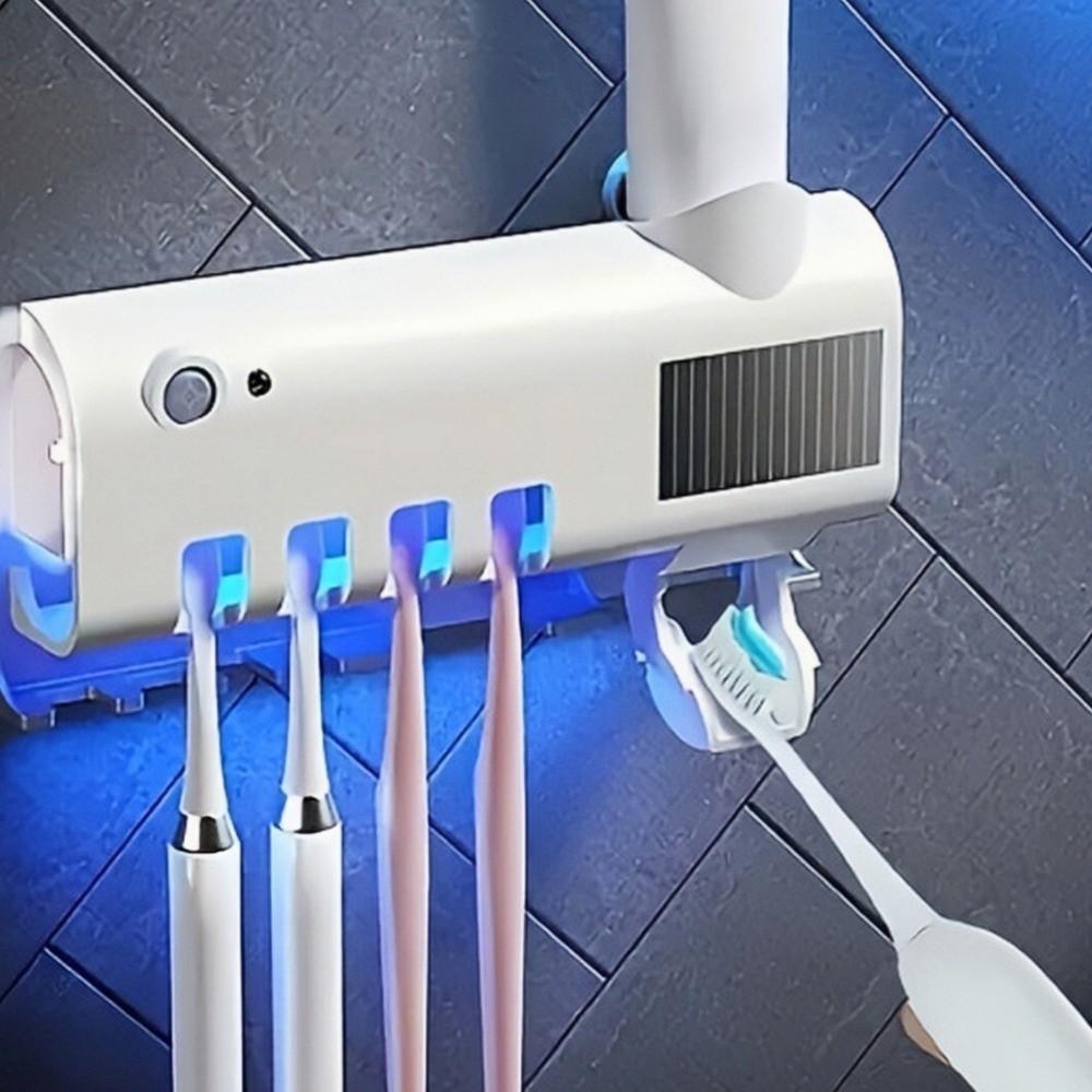 Infrared Sterilizing Automatic Toothpaste Dispenser USB Recharge Toothpaste Squeezer  Family