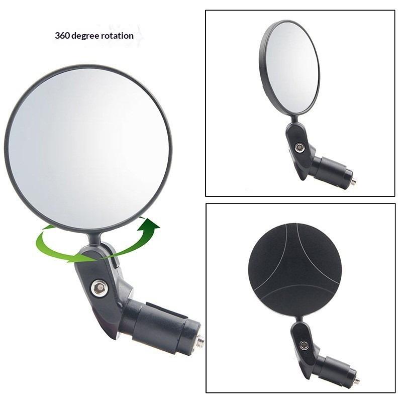 1/2Pcs  Rearview Handlebar Mirrors Rotatable For Mountain Road Bike Motorcycle Bendable Hose Adjustable Rearview Mirror