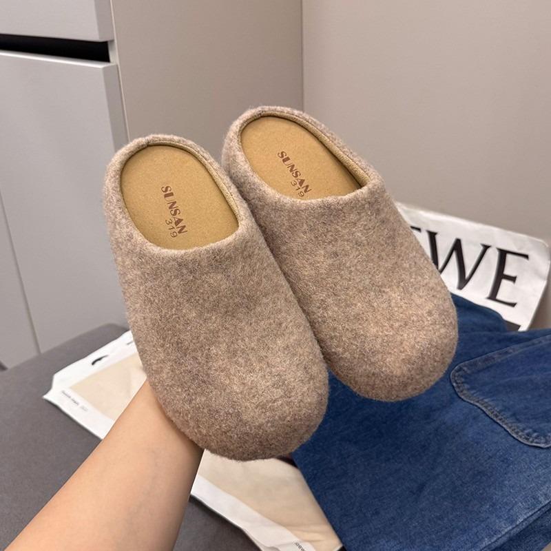 Lazy wind retro inner height-increasing slippers women wear new lazy one-pedal bag head half slippers