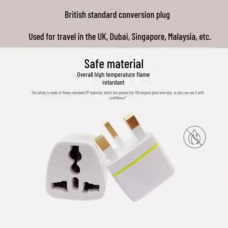 International Travel Converter Plug: HK, Korea, UK, Germany Standards