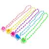 Star Love Heart Flower Butterfly Pendant Beads Light Up Necklace Kids Play Toy