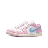 Jordan Air Jordan 1 Pink Cat Paw Cushioning Slip Resistant Abrasion Resistant Low top Vintage Basketball Shoes Women's DC0774-607 (Team1335-)