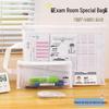 A4 Transparent Mesh File Bag - Exam Pencil Case & Ticket Holder with Zipper