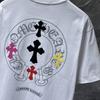 GZ-8923 CHROME HEARTS 2025 Summer New High Quality Cotton Round Neck Loose Large Size Men's and Women's T-shirt Couple T-shirt