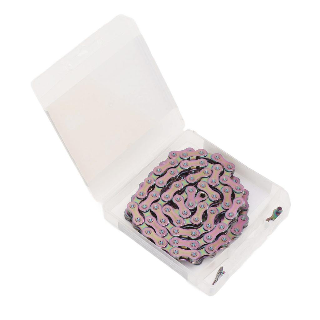 9 Speed Bicycle Chain Lightweight Alloy Steel Mountain Road Bike Chain with Chain Link Connector Colorful