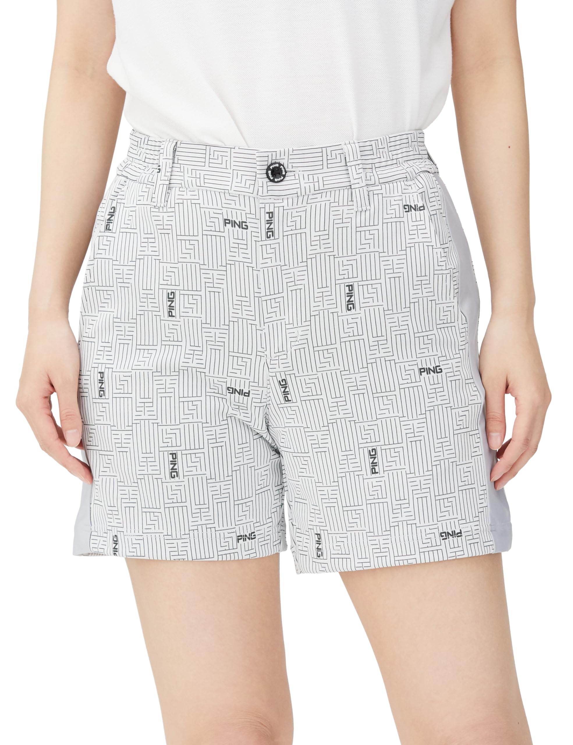 

Женские гольф-шорты Ping Apparel AZ Monogram с эластичностью во всех направлениях (622-4132202 030_Белый SS)